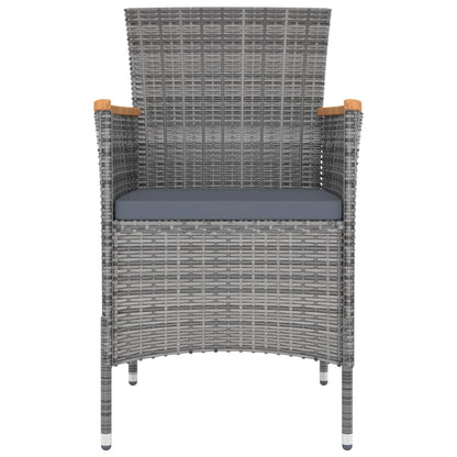 Vidaxl Juego De Comedor De Jardín 11 Piezas Con Cojines Gris_3