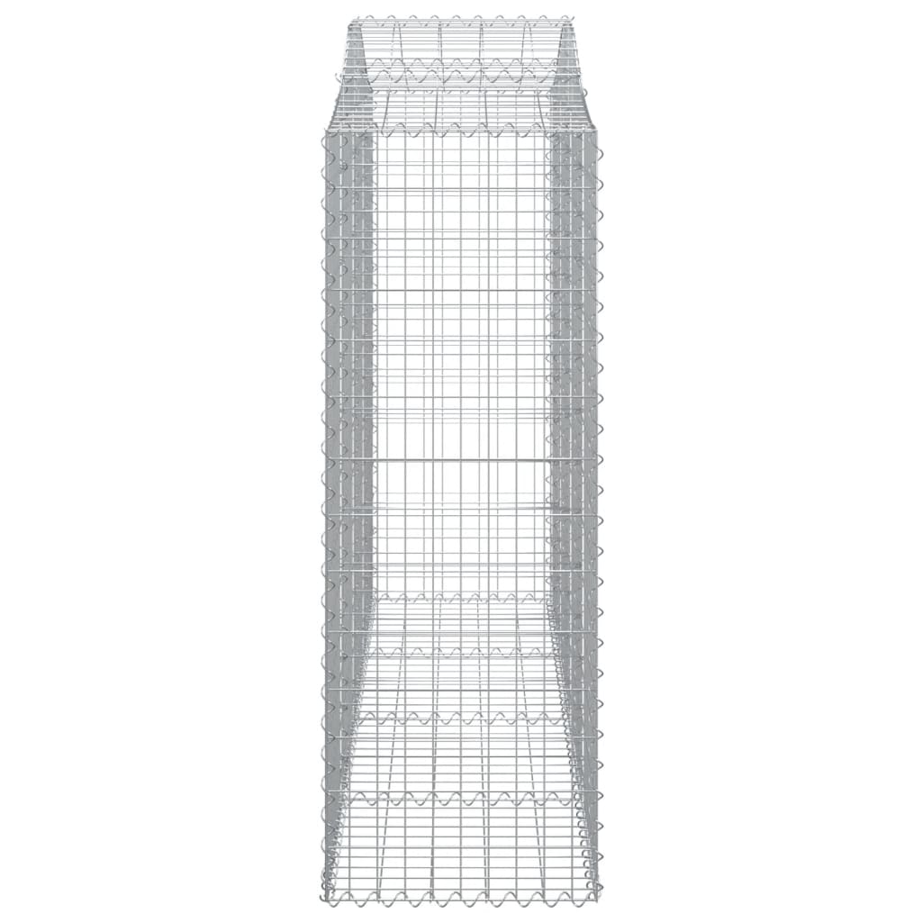 Cestas Gaviones 14 Uds Forma De Arco Hierro 200x50x140/160 Cm_4