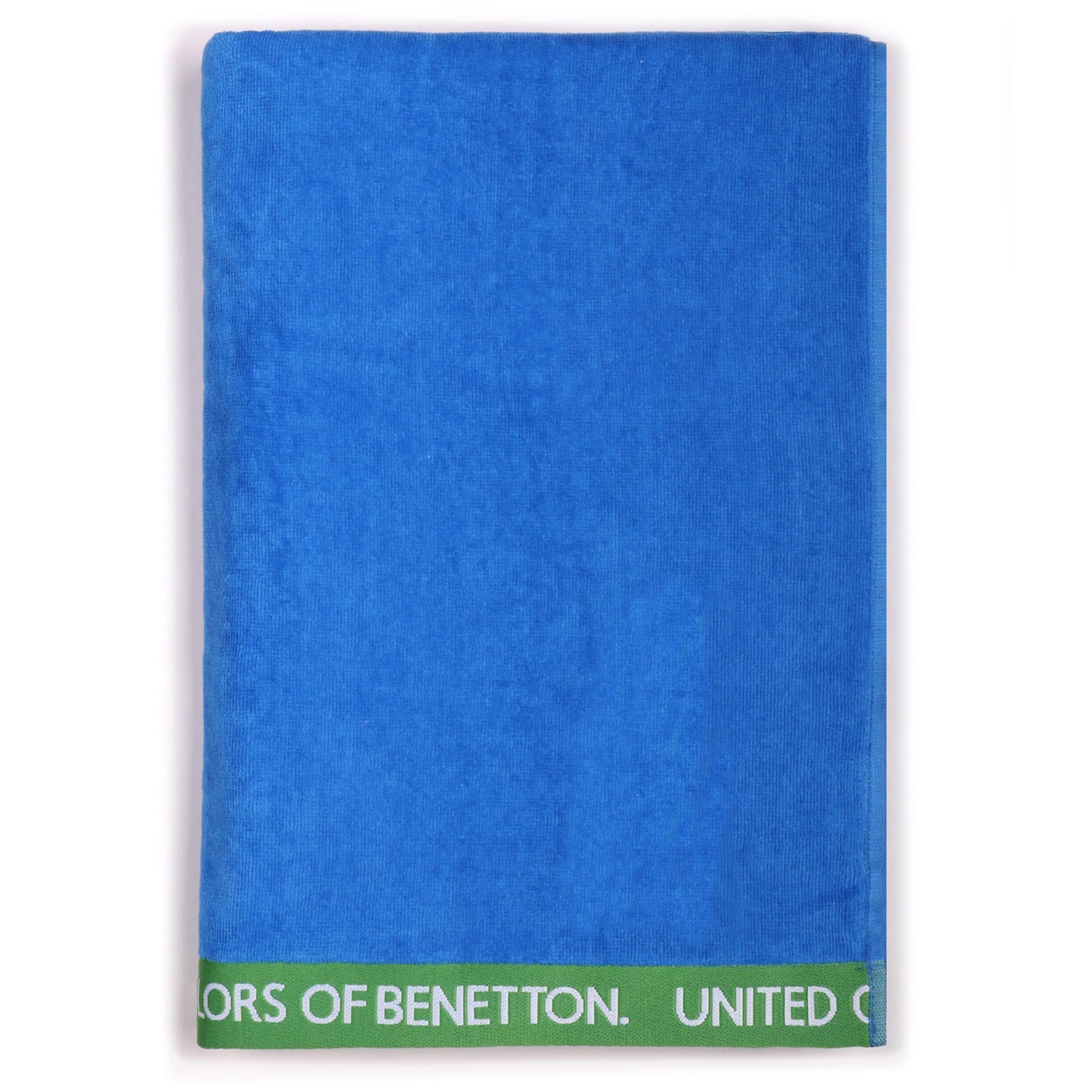 Toalla De Playa 90x160cm 380gsm Velour 100%algodon Azul Casa Benetton_0