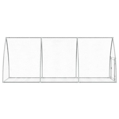 Vidaxl Conejera Acero Galvanizado Plateado 300x105x120 Cm_5