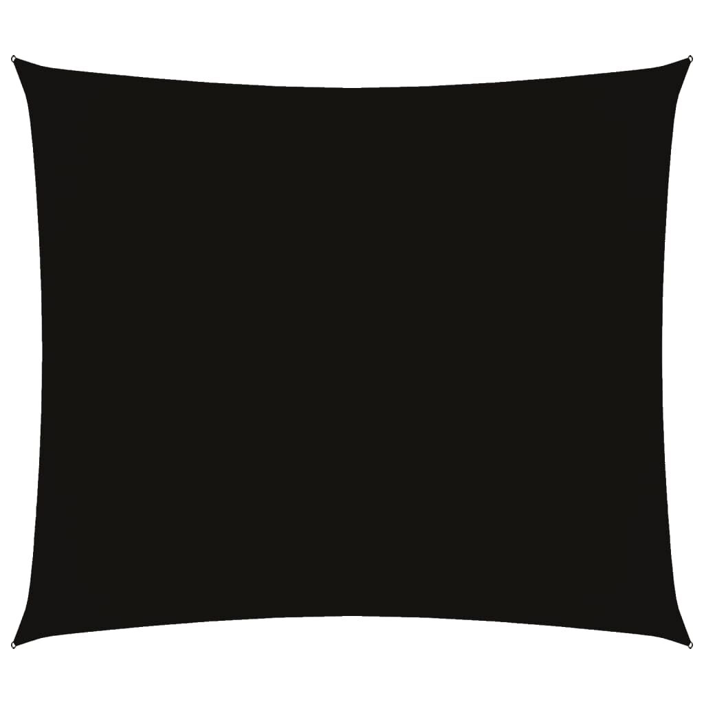 Vidaxl Toldo De Vela Rectangular Tela Oxford Negro 2,5x3 M_0