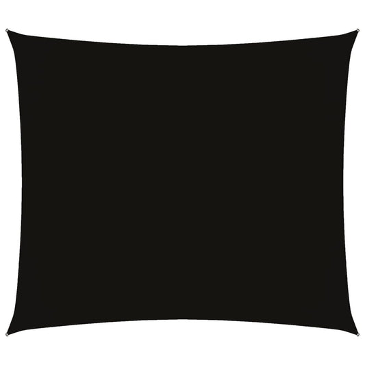 Vidaxl Toldo De Vela Rectangular Tela Oxford Negro 2,5x3 M_0
