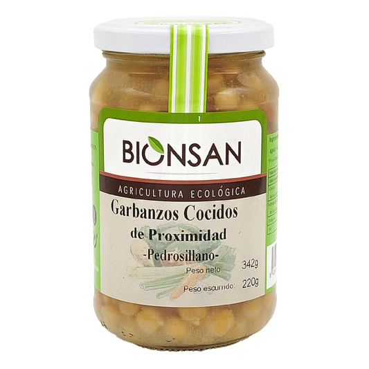 Garbanzos Pedrosillanos Cocidos Eco Bionsan 220gr_0