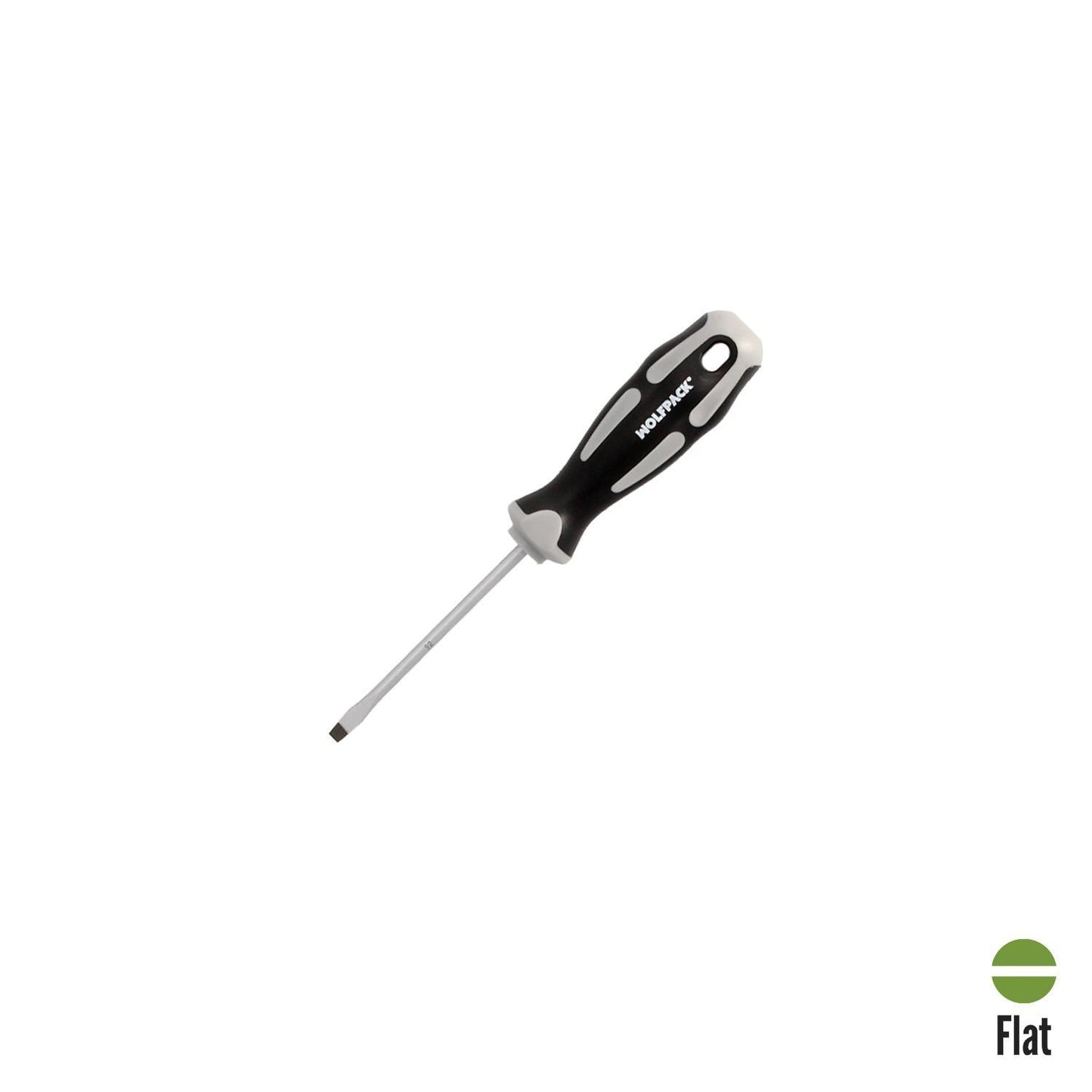 Destornillador Plano Estampado Acero S2 Mango Tpr Bimaterial. Medida 0,8 X Ø 4,0 X 75 Mm. Din5265_0