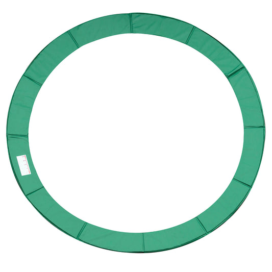 Homcom Cubierta De Protección Acolchada Borde De Seguridad Para Trampolines Cama Elástica Con Diámetro Ø366 Cm Verde_0