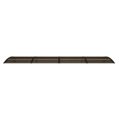 Marquesina Para Puerta De Policarbonato Negra, 350 X 100 Cm_3