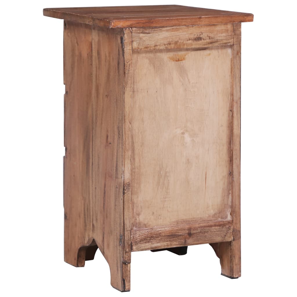 Mesita De Noche Madera Maciza De Caoba 30x30x51 Cm_3