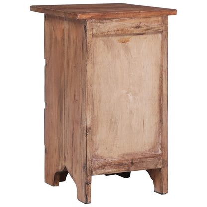 Mesita De Noche Madera Maciza De Caoba 30x30x51 Cm_3
