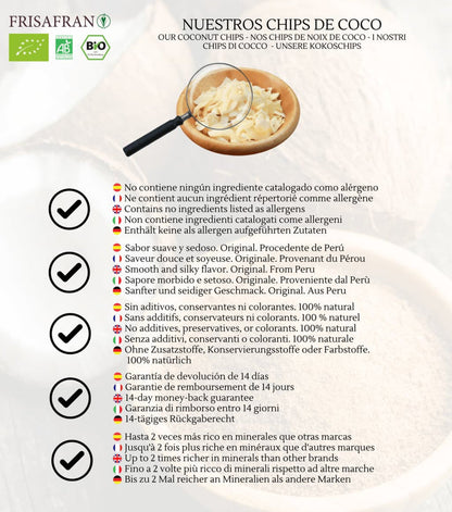 Chips De Coco Ecológicos | Deshidratados | Frisafran