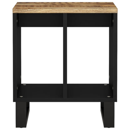Mesa Auxiliar Madera Maciza Mango Y Tecnológica 40x31x46 Cm_2