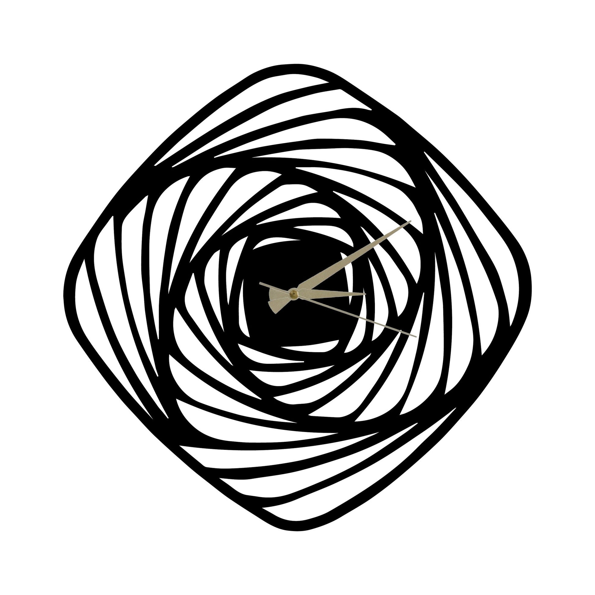 Reloj De Pared Metal Estilo Flor_0