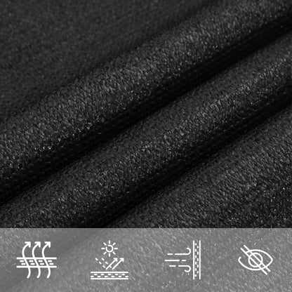Vidaxl Toldo De Vela Negro Hdpe 160 G/m² 3x3 M_4