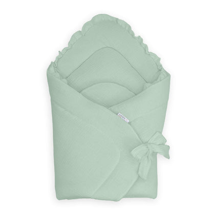 Saco Capazo 4 En 1 Muselina Salvia