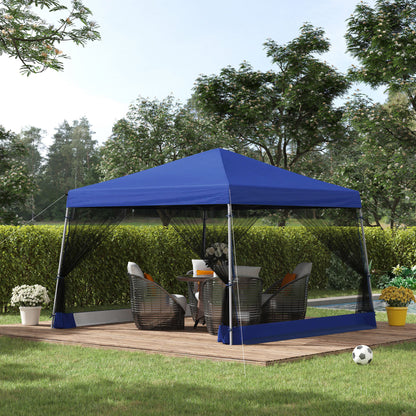 Outsunny Carpa Plegable De Camping Cenador Para Exterior Con Mosquitera_1