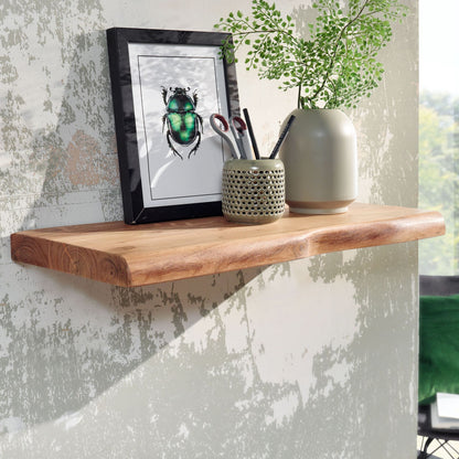 Estantería De Pared 60 Cm En Madera Maciza De Acacia_1