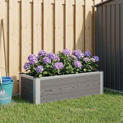 Arriate Elevado Gris 75 X 30 X 22 Cm Wpc Y Aluminio_1