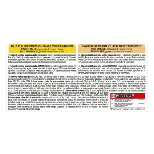 GOURMET Nature's Creations Mini Filetes Rico en Pollo y Pavo 4 x 85 g