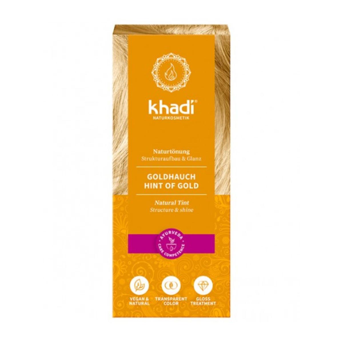 Tinte natural rubio toque dorado Khadi 100 g