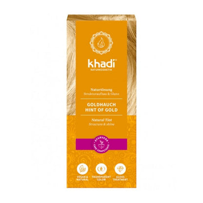 Tinte natural rubio toque dorado Khadi 100 g