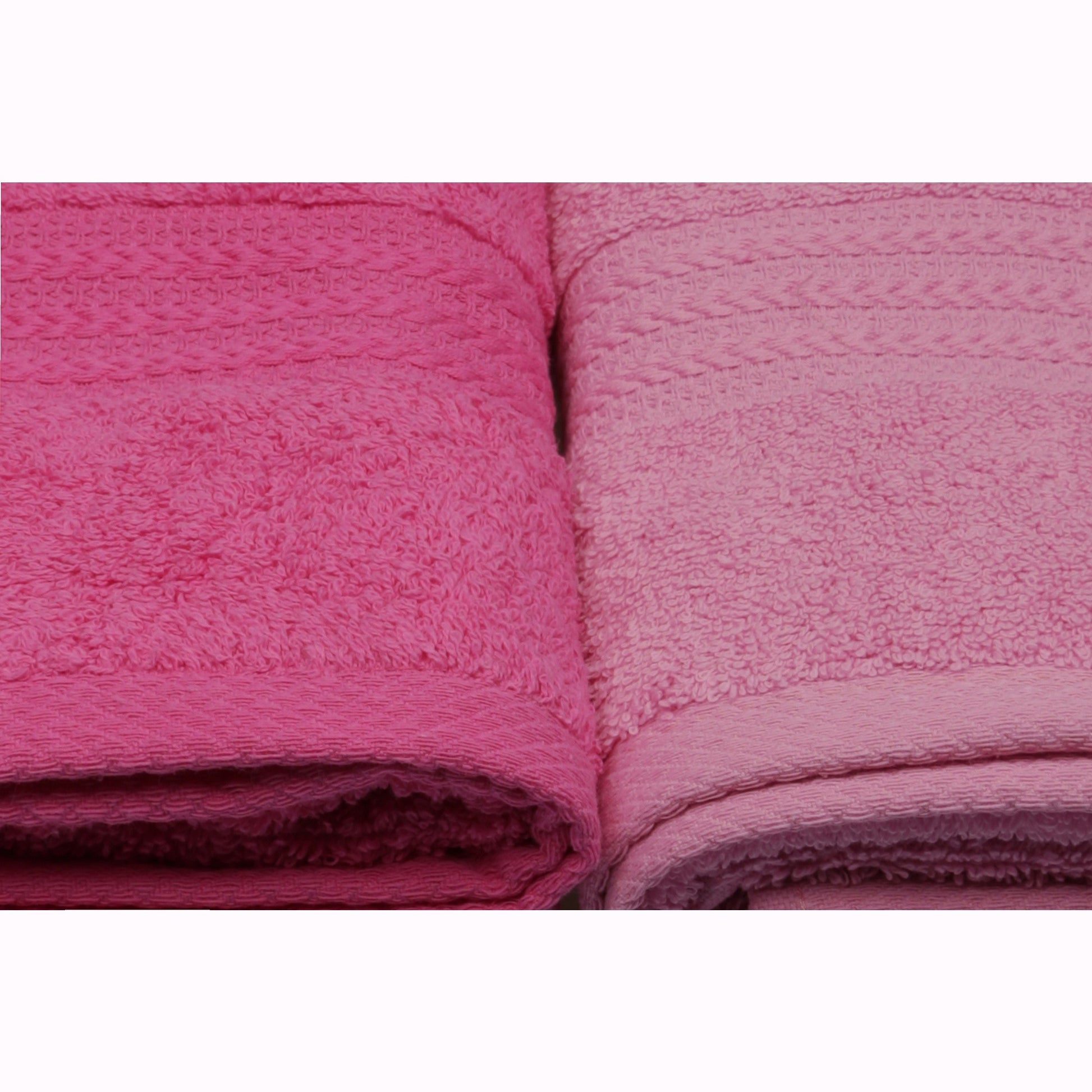 Juego De Toallas De Mano (4 Piezas) Rosa Claro, Rosa, Rosa Palo Y Fucsia_2