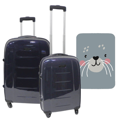 Set De 2 Maletas Trolleys Con Funda Protectora'cutie Cat'