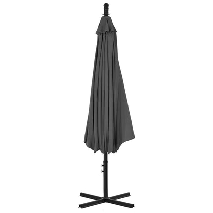 Vidaxl Sombrilla Voladiza Con Poste De Acero Gris Antracita 300 Cm_3