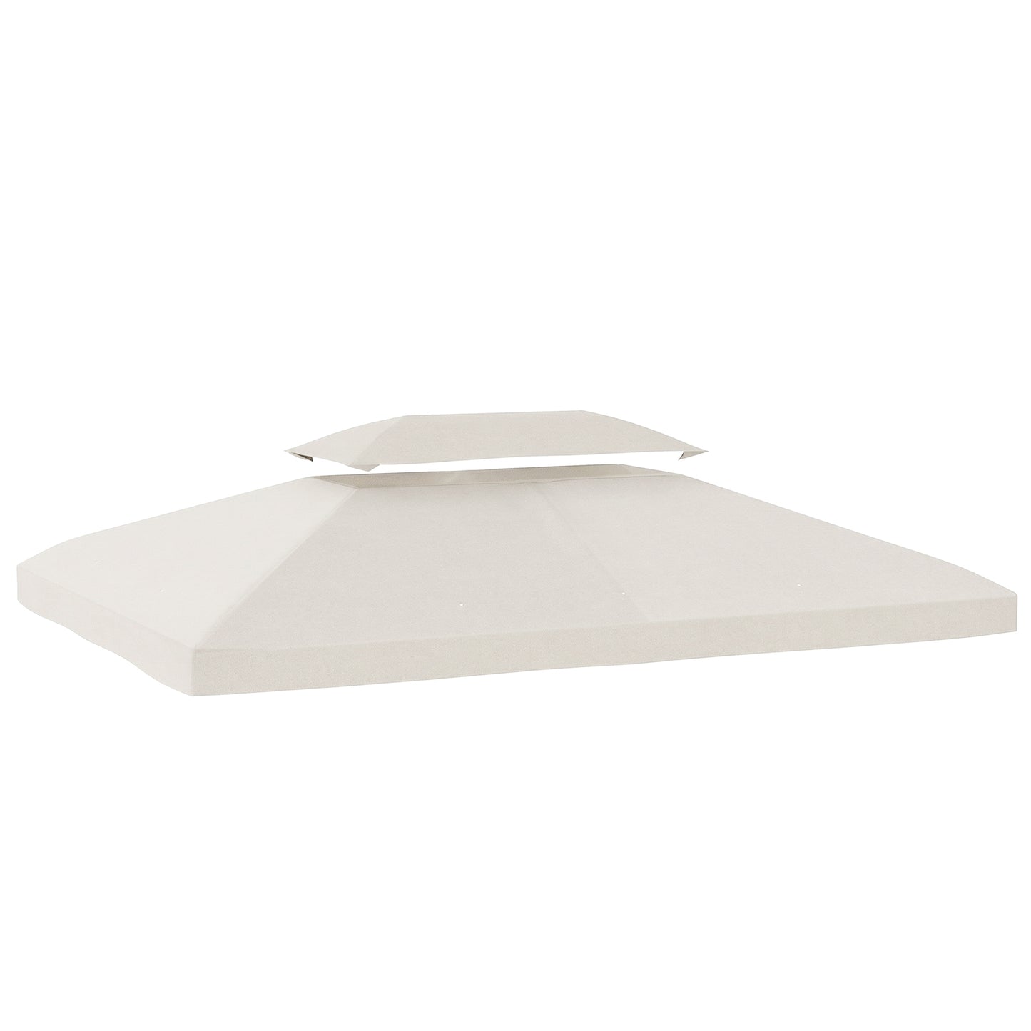 Outsunny Techo De Repuesto Para Cenador 4x3 M Con Techo Doble Anti-uv Crema_0