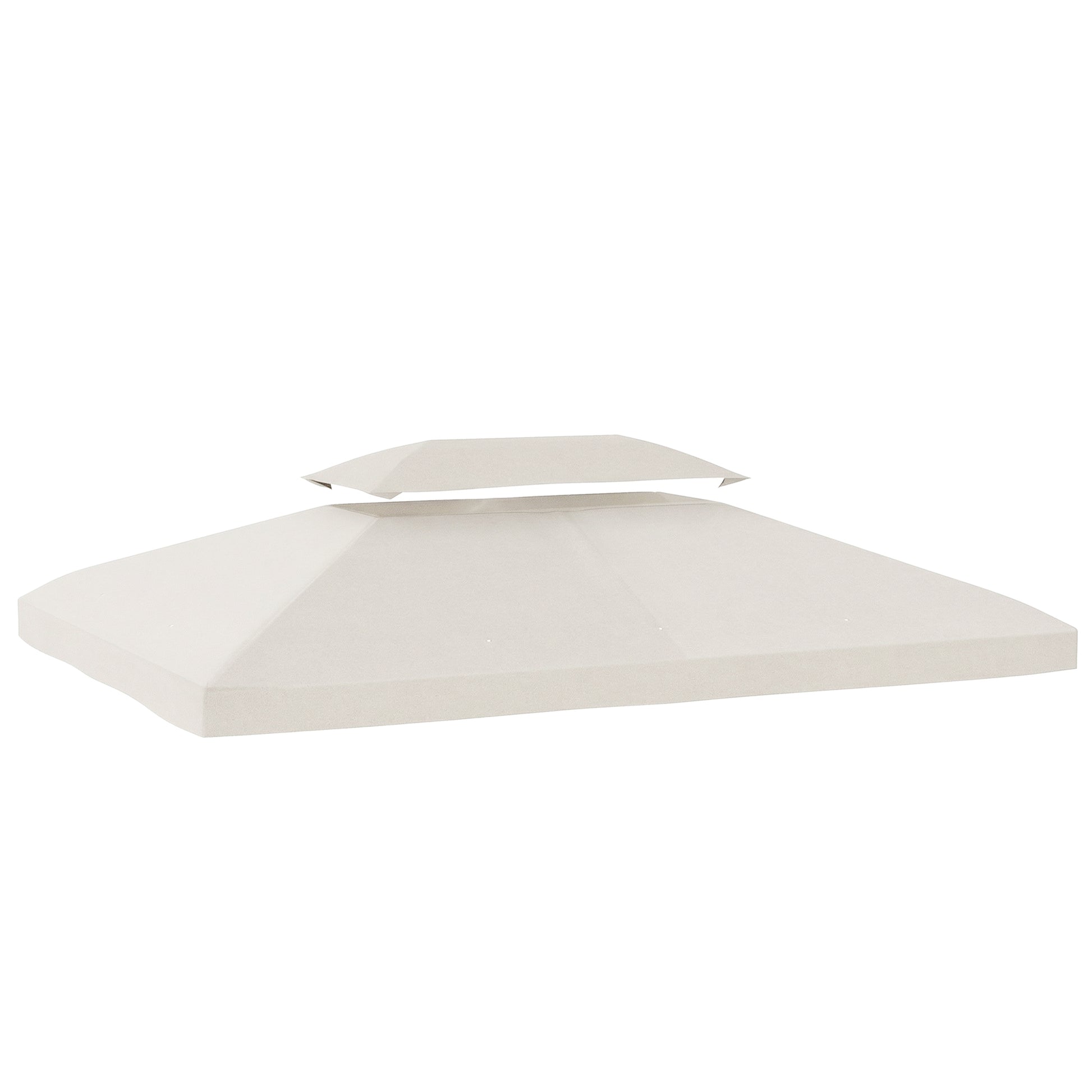Outsunny Techo De Repuesto Para Cenador 4x3 M Con Techo Doble Anti-uv Crema_0