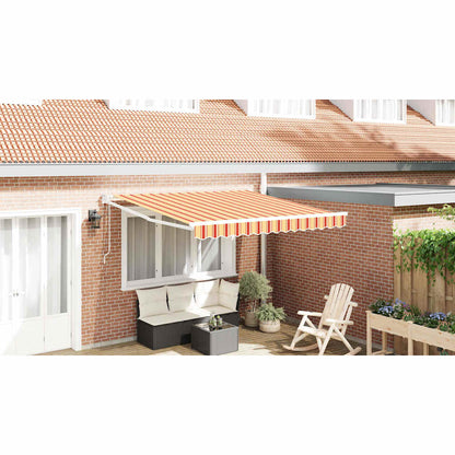 Toldo Retráctil Amarillo Y Naranja 350 X 250 X 165 Cm_1