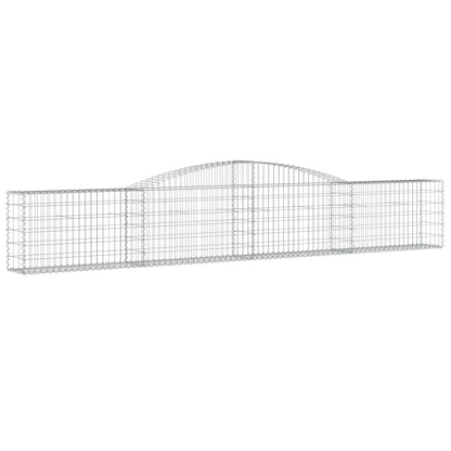 Cestas De Gaviones 5 Uds Forma De Arco Hierro 400x30x60/80 Cm_2