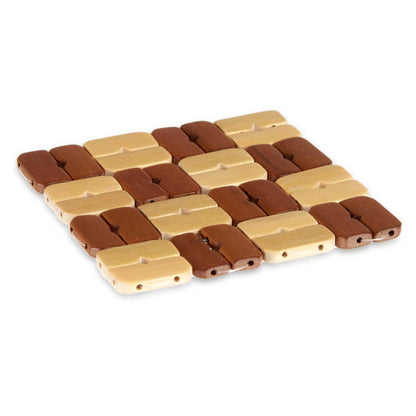 Set 3 Salvamanteles Bambu Cuadrado Colección Kinvara