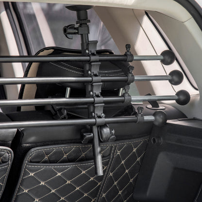 Pawhut Reja Seguridad Coche Para Perros Ajustable En Ancho Altura 85-140x40-50cm_4