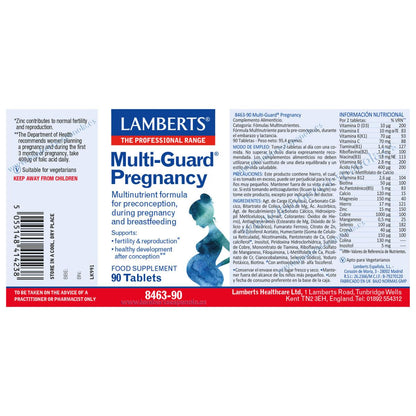 Multi-Guard® Pregnancy Lamberts 90 Tabletas