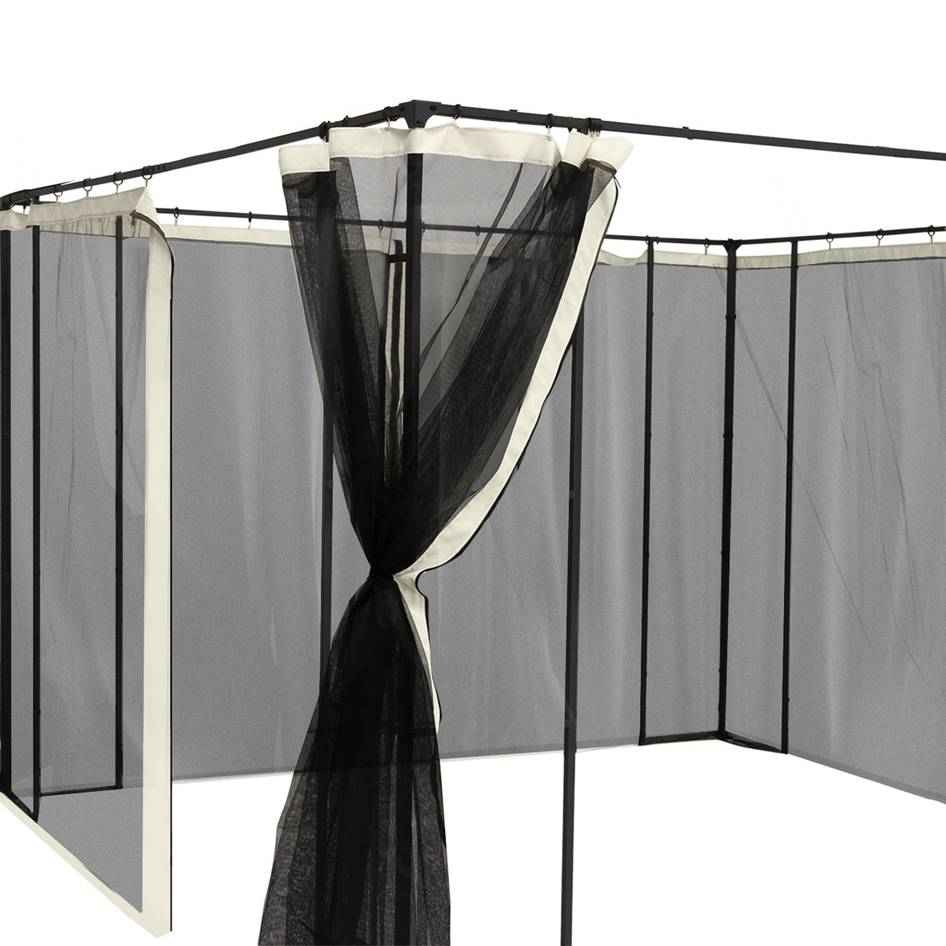 Outsunny 4 Paneles Laterales 352x207 Cm Para Carpa De Jardín Mosquitera_5