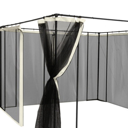 Outsunny 4 Paneles Laterales 352x207 Cm Para Carpa De Jardín Mosquitera_5