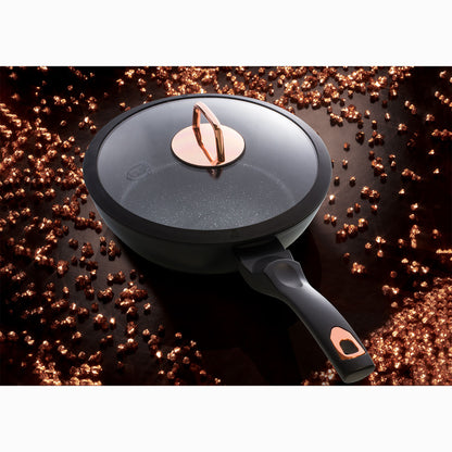 Batería Cocina Inducción 10 Piezas, Antiadherente Mármol Sin Pfoa, Aluminio, Cazuelas Sartenes Berlinger Haus Black Rose Negro_5