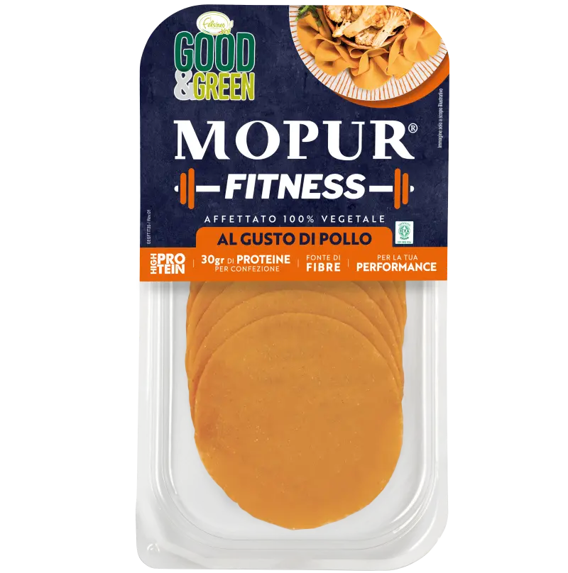 Embutido Vegetal En Lonchas Sabor Pollo Fitness Good & Green 90g_0