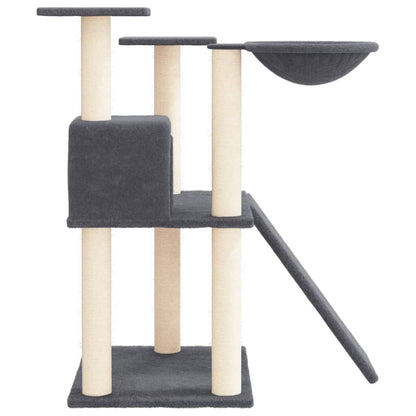 Vidaxl Rascador Para Gatos Con Postes De Sisal Gris Oscuro 83 Cm_3