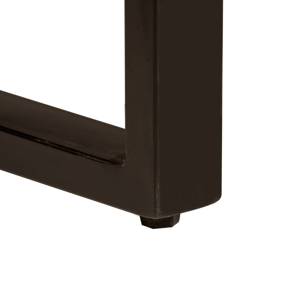 Mesa De Comedor De Madera Maciza Reciclada 200x100x75 Cm_3