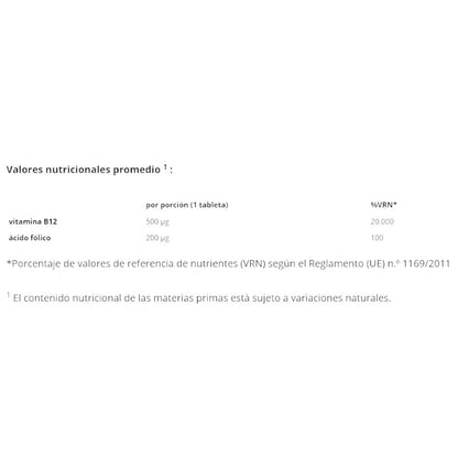 Vitamin B12 + Folic Acid 365 Tabs_1