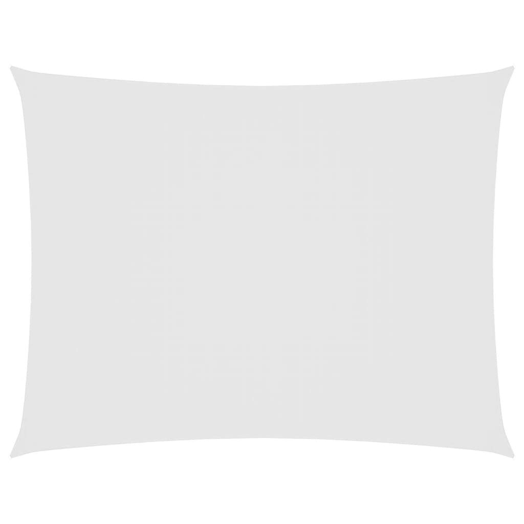 Vidaxl Toldo De Vela Rectangular Tela Oxford Blanco 5x6 M_0