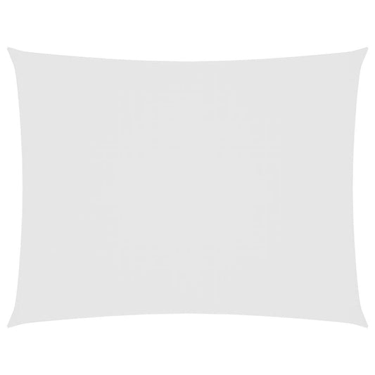 Vidaxl Toldo De Vela Rectangular Tela Oxford Blanco 5x6 M_0