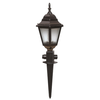 Aplique De Pared Clásico Para Exterior, Abs , Negro, 23x23x60, Casquillo E 27 Max 60 W_0