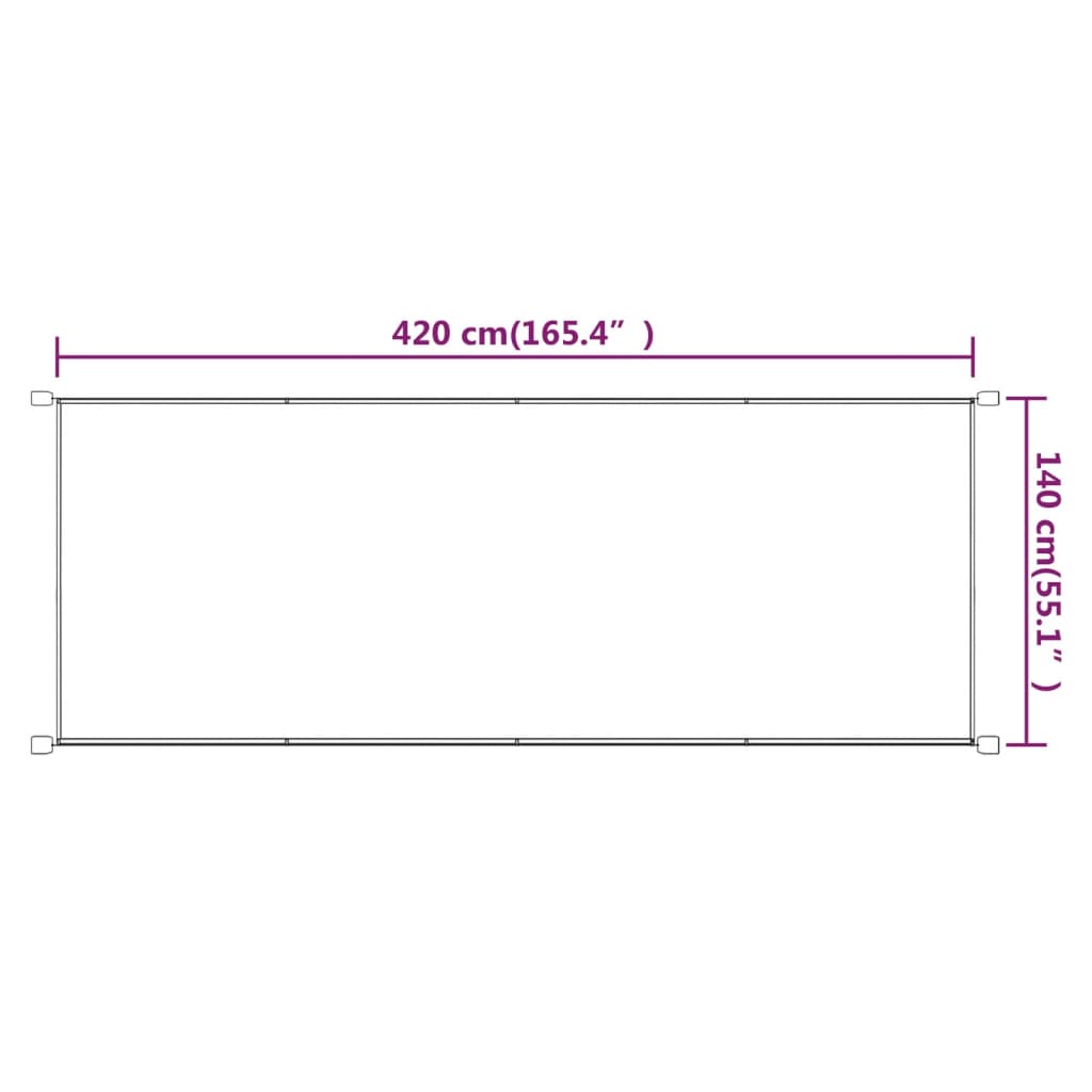 Toldo Vertical Terracota Tela Oxford 140x420 Cm_5