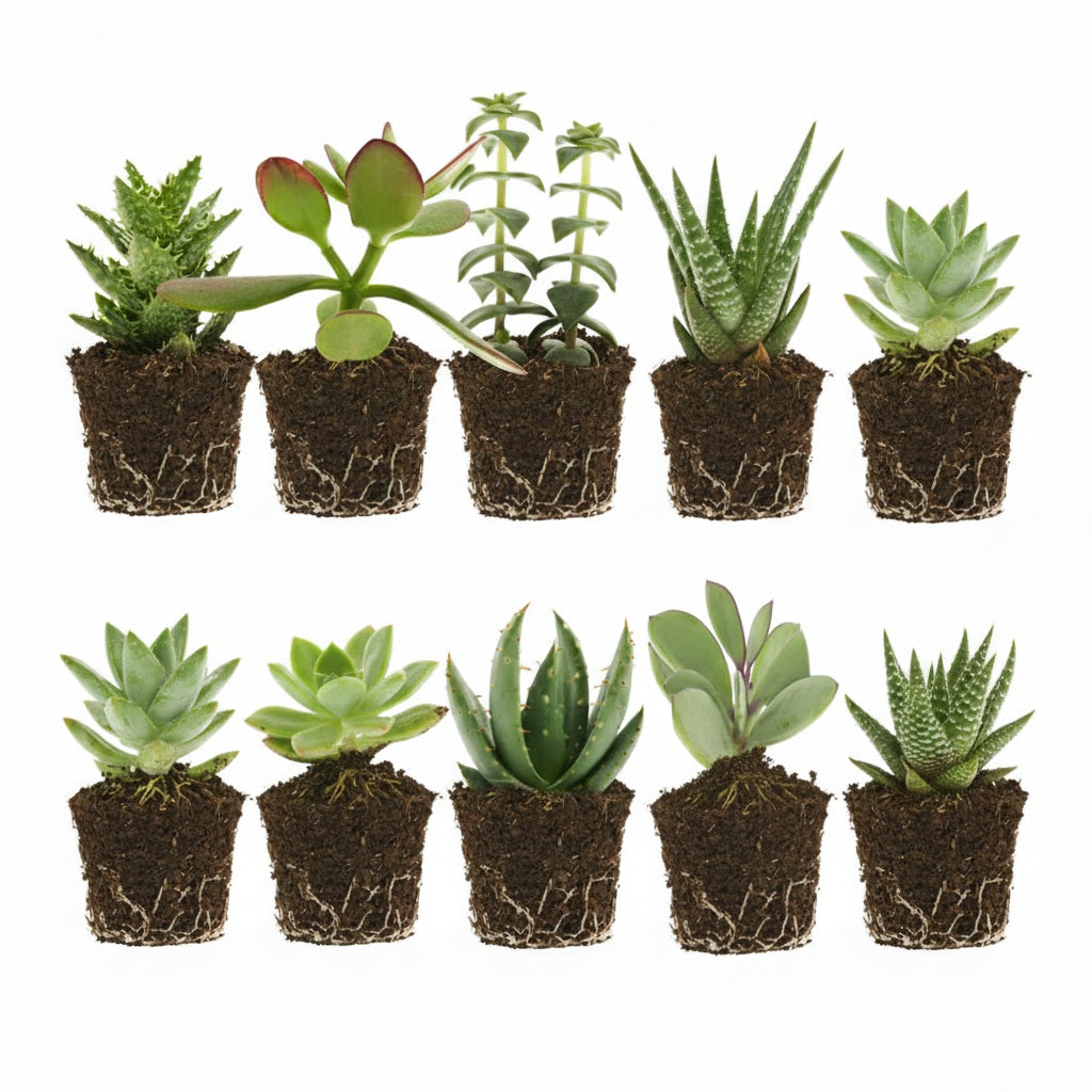 Mini Suculentas 10 Unidades - 5,5 Cm - Mix_0