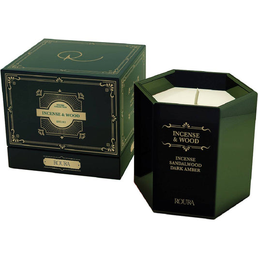 Vela Incense & Wood Roura Incienso, madera de sándalo & Dark Amber
