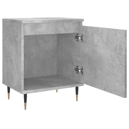 Mesitas De Noche 2 Uds Madera Gris Hormigón 40x30x50 Cm_4