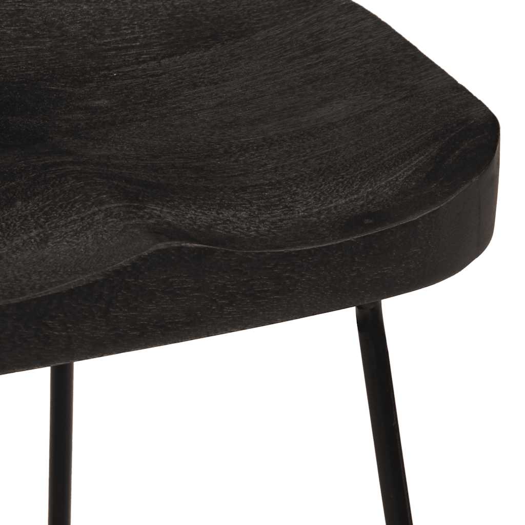 Taburetes De Barra 46x38x52 Cm Madera Maciza De Mango_3