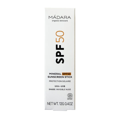Barra solar mineral con factor de protección solar FPS 50, 12 g