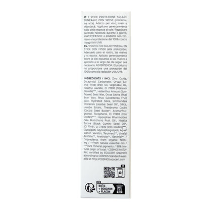 Barra solar mineral con factor de protección solar FPS 50, 12 g
